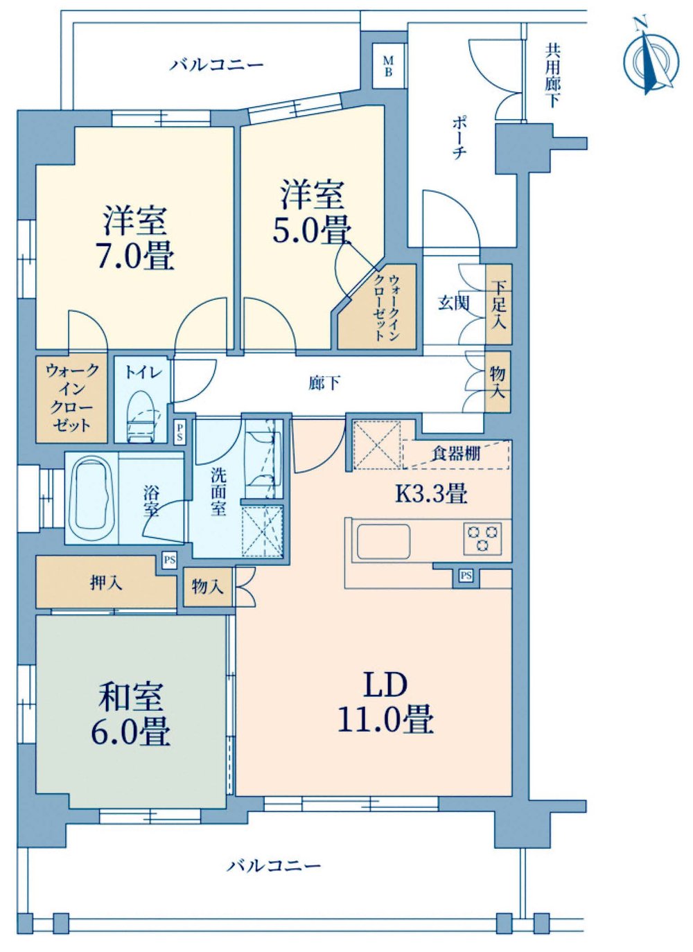 ファインレジデンス府中中河原（M-50191）の間取り図