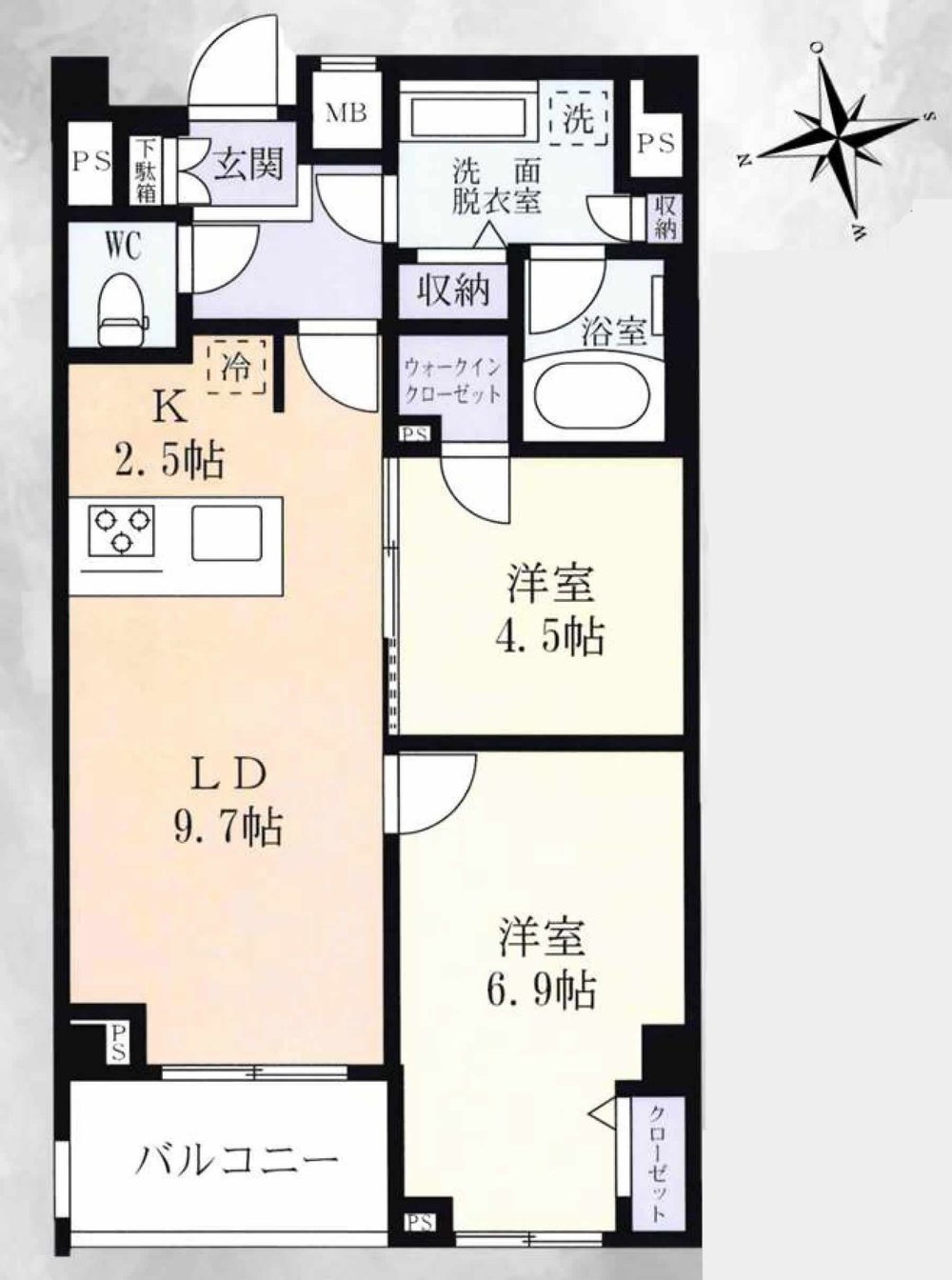 メイクスデザイン府中（東府中駅・M-50192）の間取り図