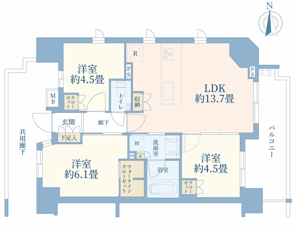 ガーラレジデンス府中宮西町（M-50194）の間取り図