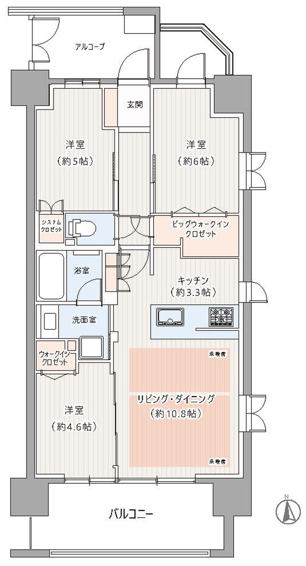ヴェレーナ府中美好（分倍河原駅・M-50204）の間取り図