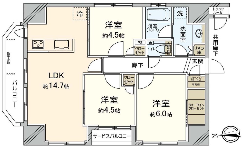 プレシス府中（M-50218）の間取り図