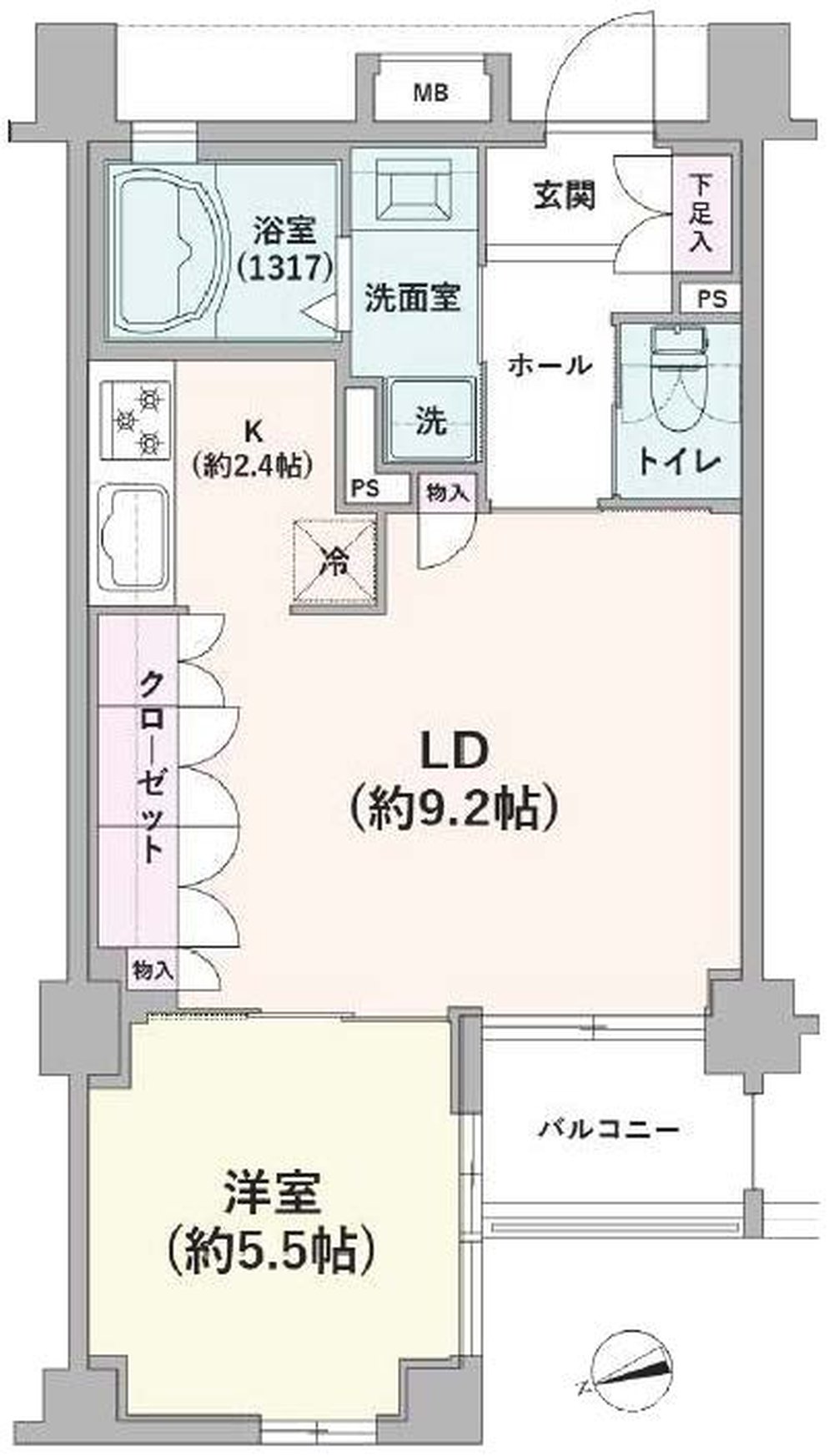 ブレシア西府レジデンス（M-50222）の間取り図