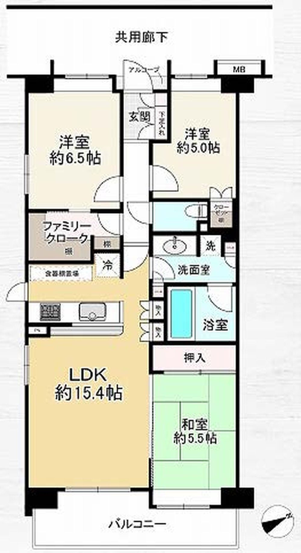 サンクタス府中武蔵野台（M-50243）の間取り図