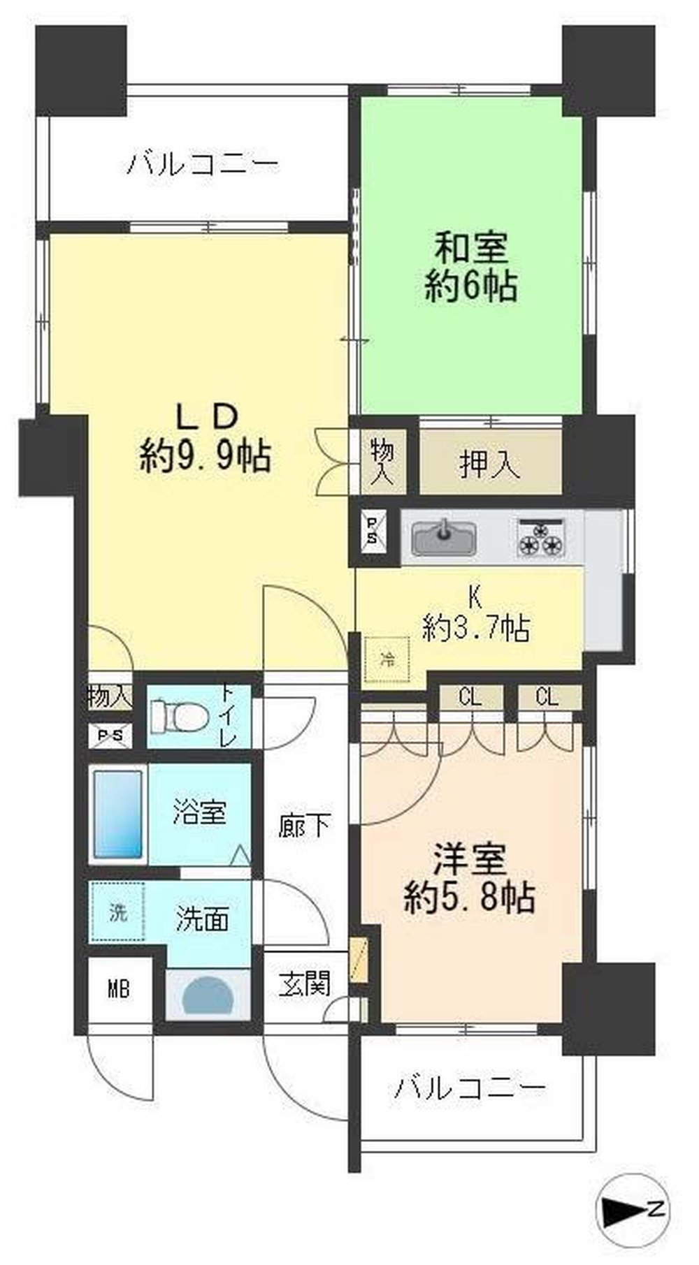 サンヴェール府中（M-50251）の間取り図