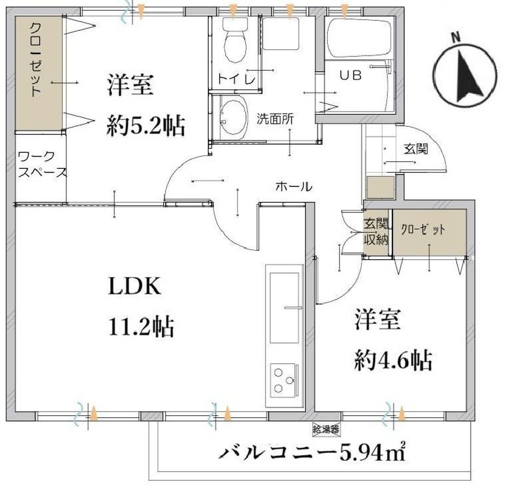 車返団地1街区(押立町2)（武蔵野台駅・M-50266）の間取り図
