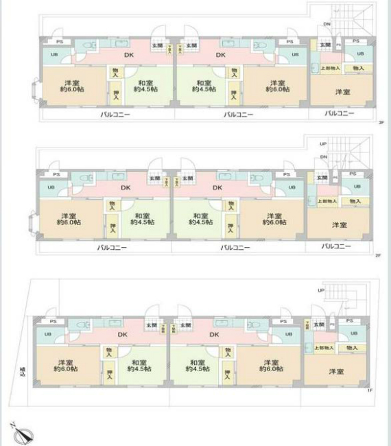 浅間町2丁目一棟売マンション間取り