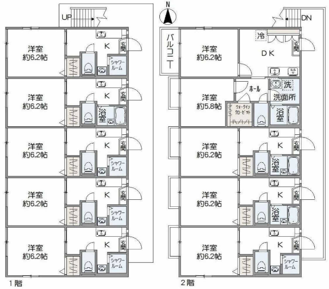 晴見町3丁目売りアパート間取り