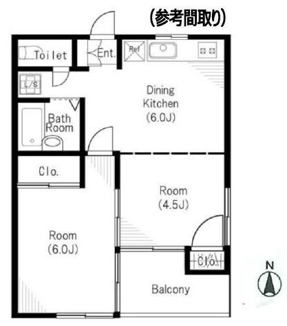 府中市本町４丁目一棟売マンションs-2466間取り