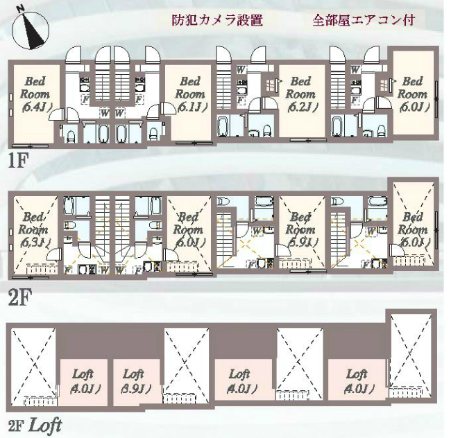 府中市住吉町2丁目売りアパートs-3151間取り