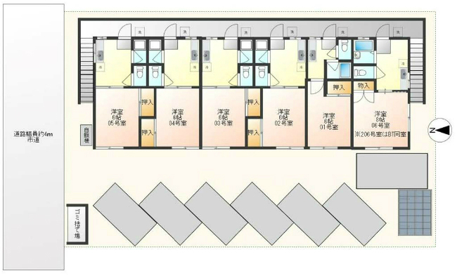 府中市白糸台1丁目売りアパートs-3152間取り