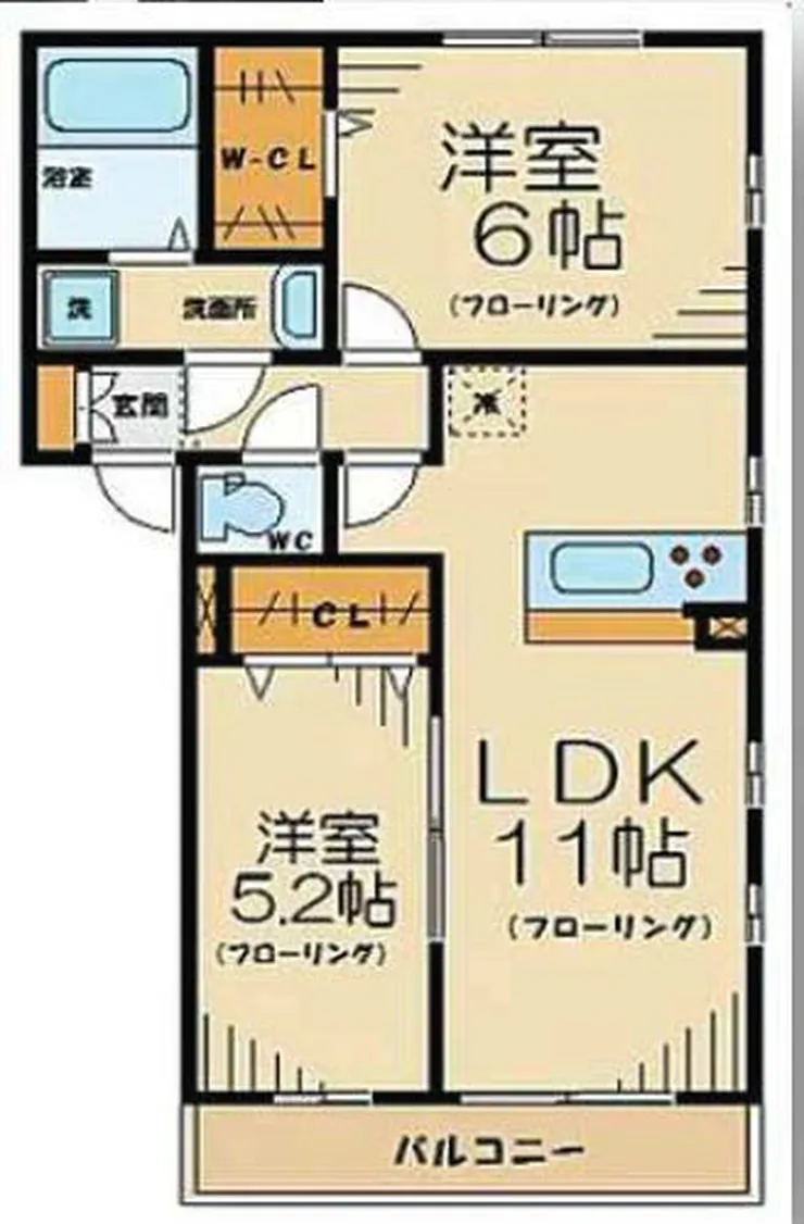 府中市住吉町4丁目の一棟売アパート（中河原駅・S-3225）の間取り図