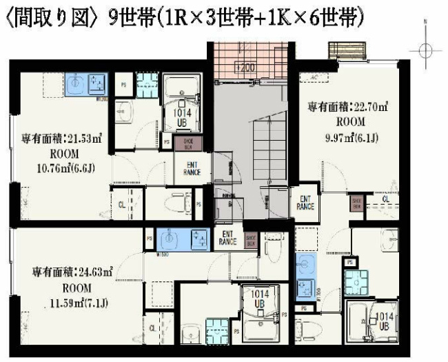 府中市若松町1丁目一棟売マンションs-3267間取り