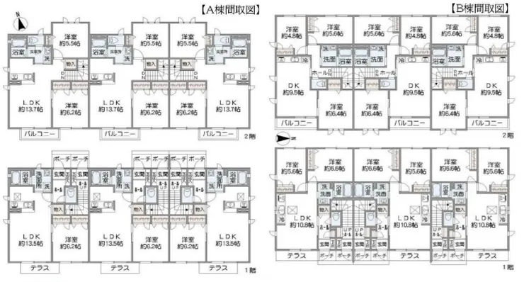 府中市若松町2丁目の一棟売アパート（多磨霊園駅・S-3268）の間取り図
