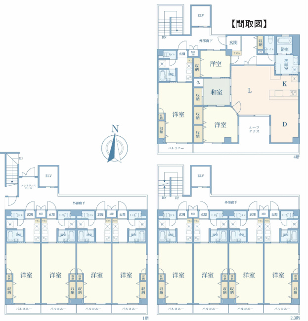 府中市是政5丁目一棟売マンションs-3285間取り