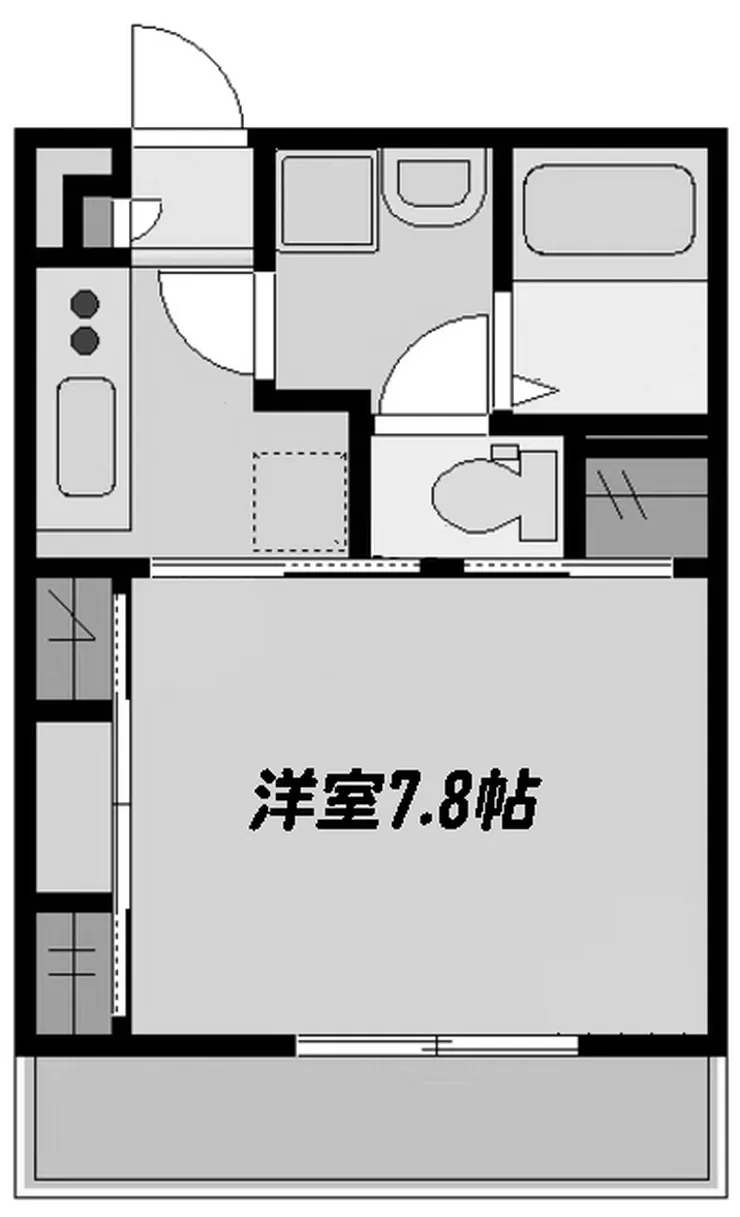 府中市住吉町1丁目の一棟売マンション（中河原駅・S-3304）の間取り図