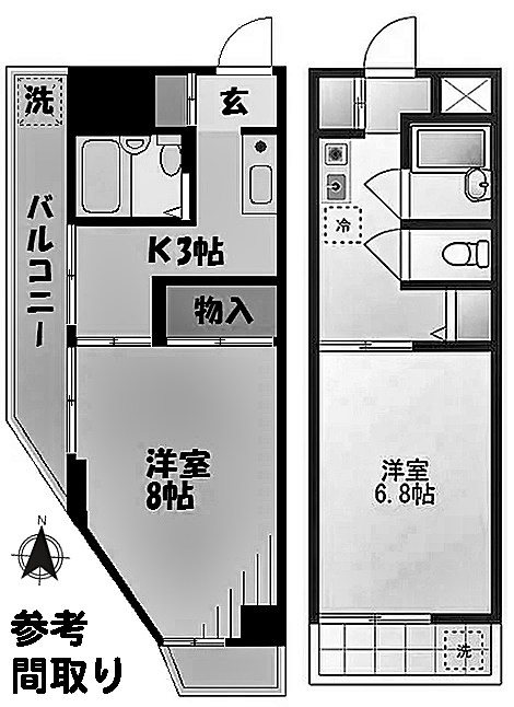 府中市府中町1丁目一棟売マンションs-3314間取り