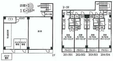 府中市美好町１丁目一棟売マンションs-3335間取り