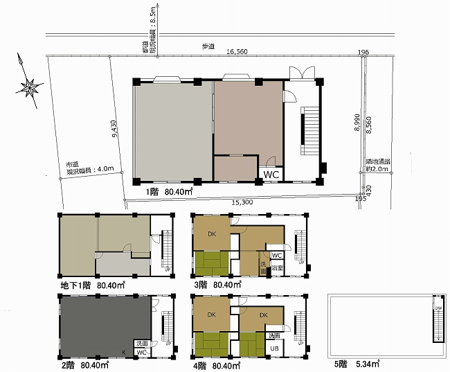府中市八幡町2丁目 一棟売マンション（府中駅・S-3349）の間取り図