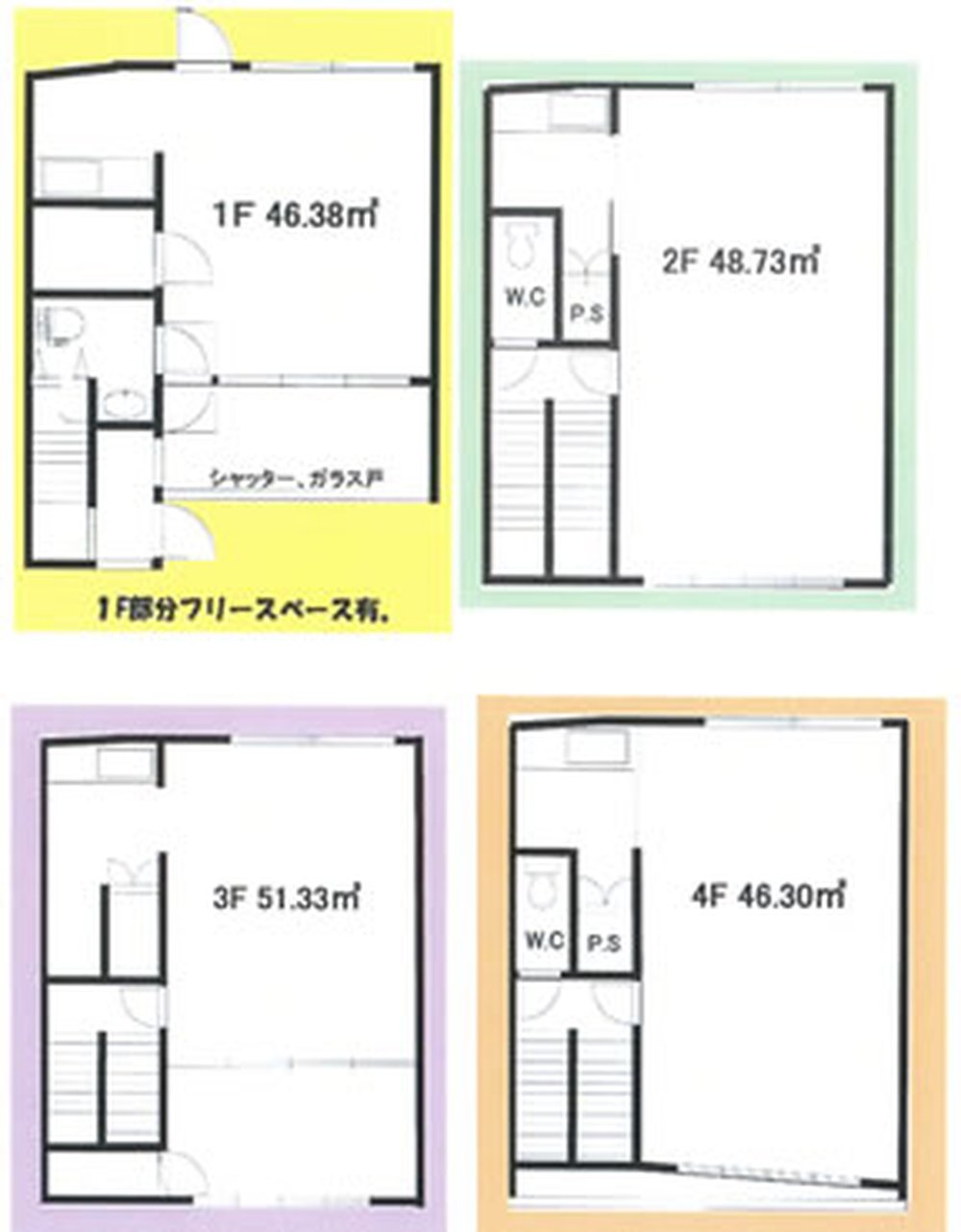 府中市若松町1丁目 売りビル（東府中駅・S-3368）の間取り図