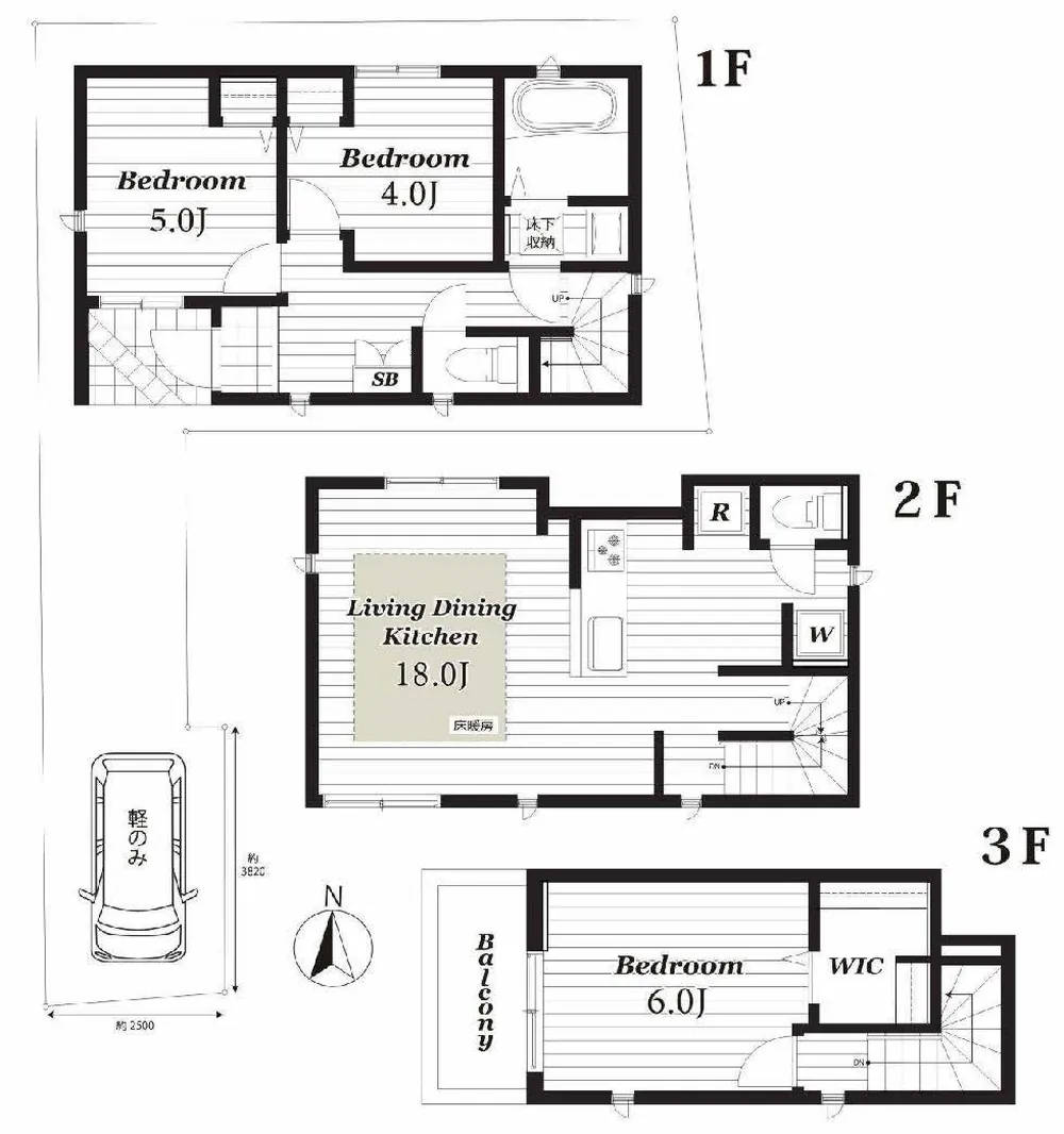 府中市美好町1丁目の一戸建て貸家（分倍河原駅・S-3369）の間取り図