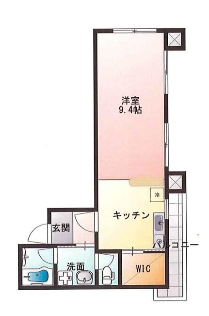 清水ヶ丘KPALACEの間取り