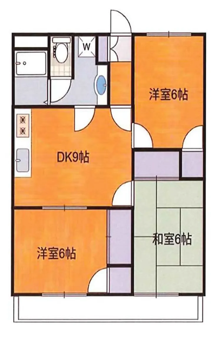 ロイヤルハイム1（多磨霊園駅・T3-1157）の間取り図