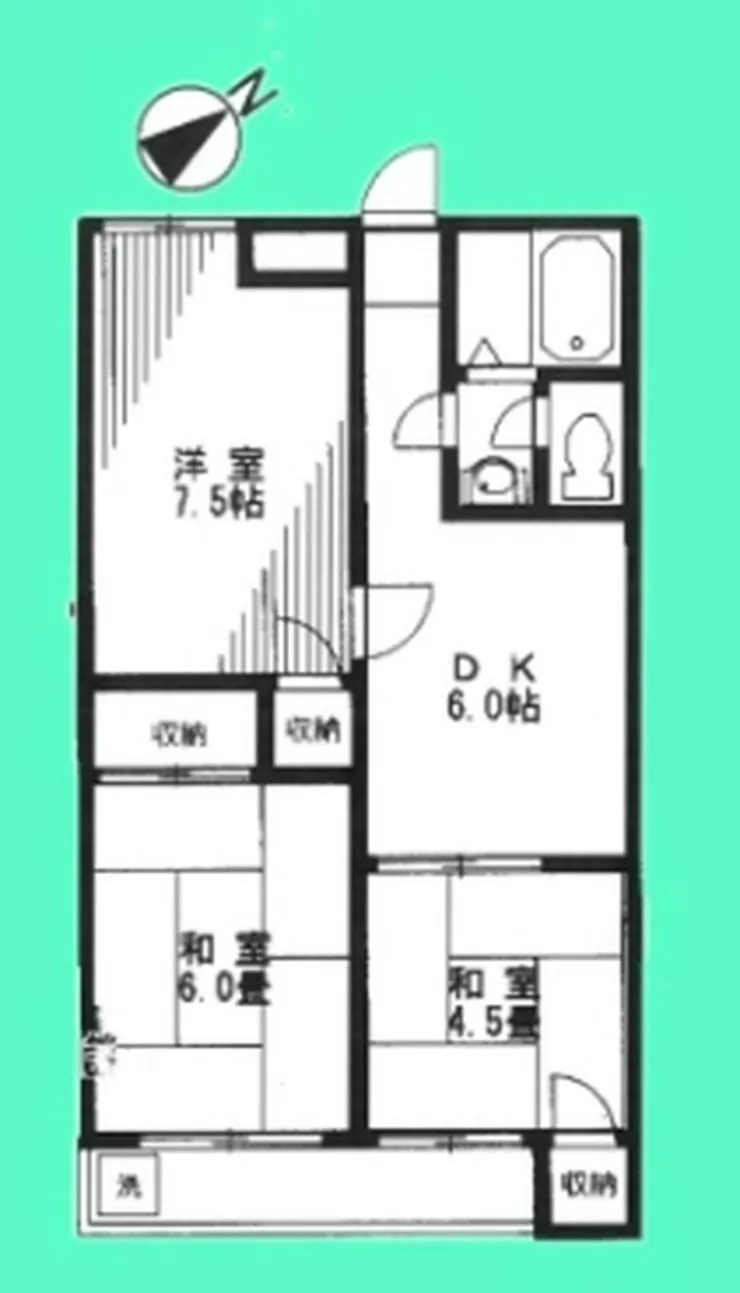 キャッスル邑乃（武蔵野台駅・T3-1161）の間取り図
