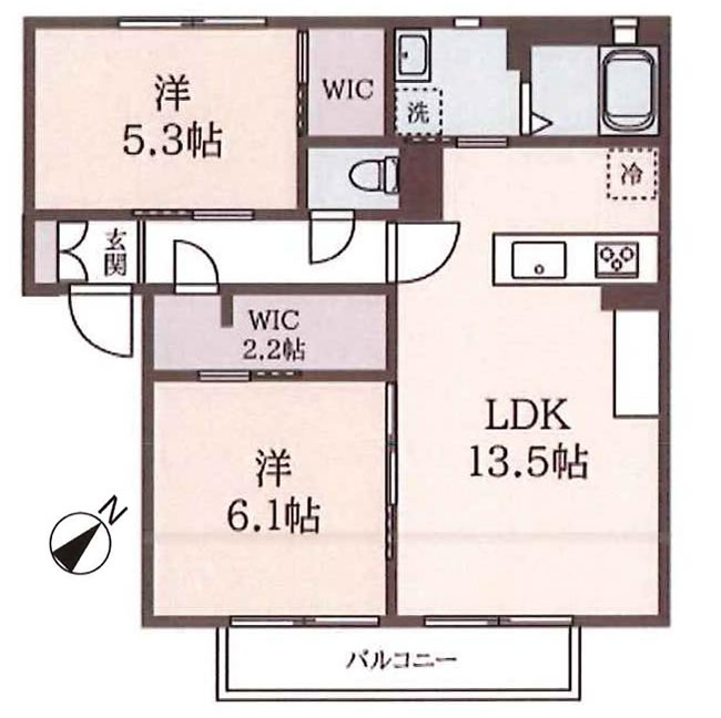 グランシードAの間取り