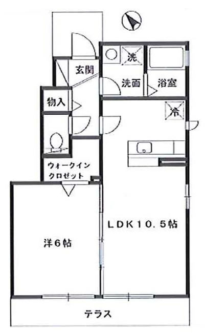 レセンテスパシオAの間取り