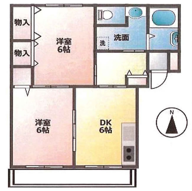 メゾンボヌール2（住吉町1）の間取り