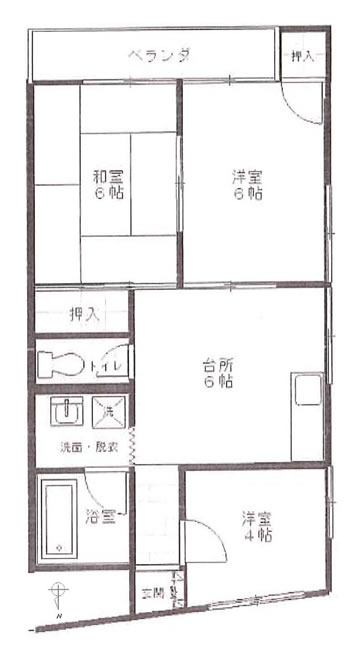 春日マンションの間取り
