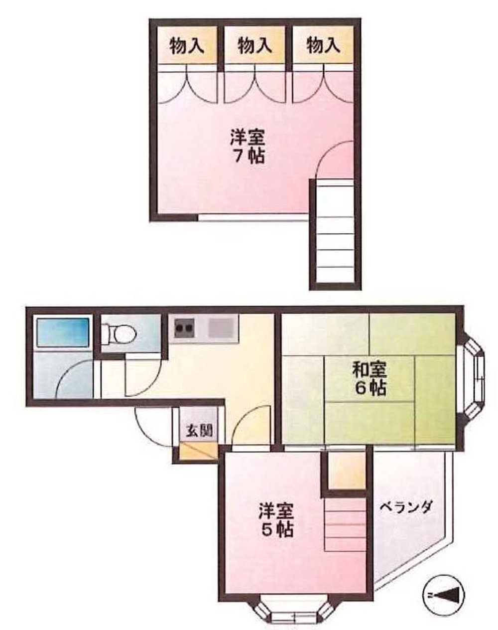 ガーデンハイツT－2（府中駅・T2-1597）の間取り図
