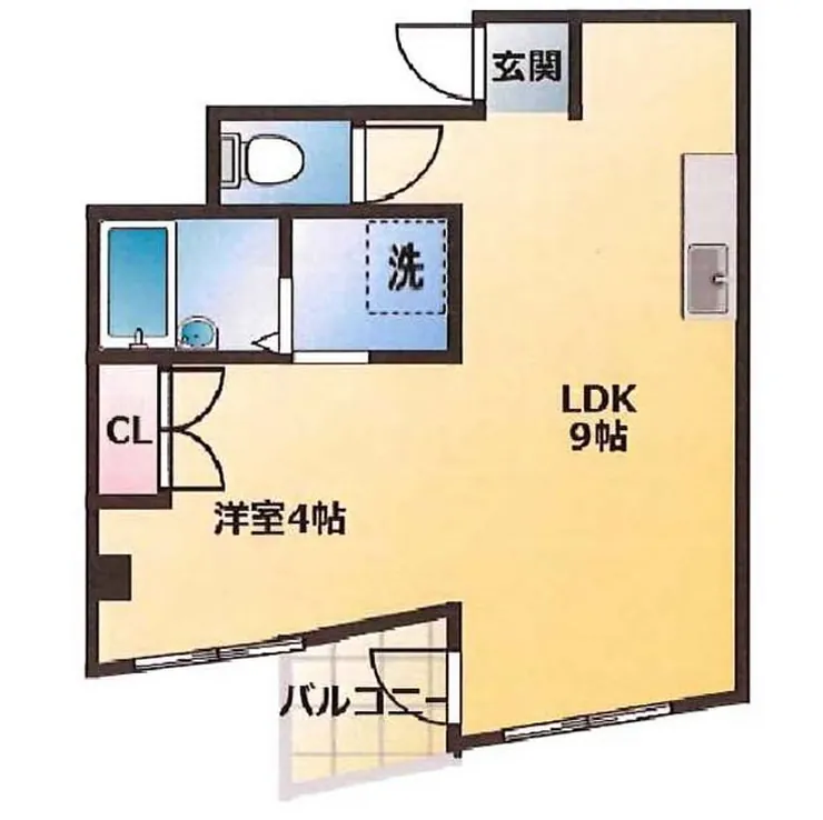 グリーンハイツ木城（東府中駅・T1-1702）の間取り図