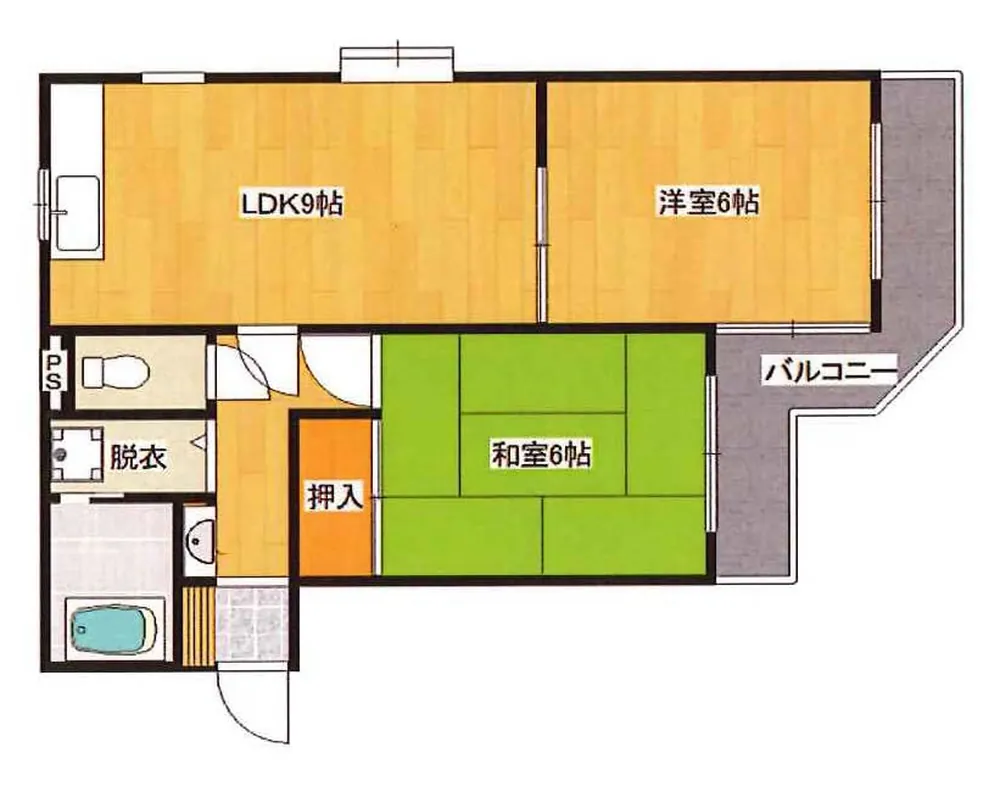 マンション金井（東府中駅・T2-171）の間取り図