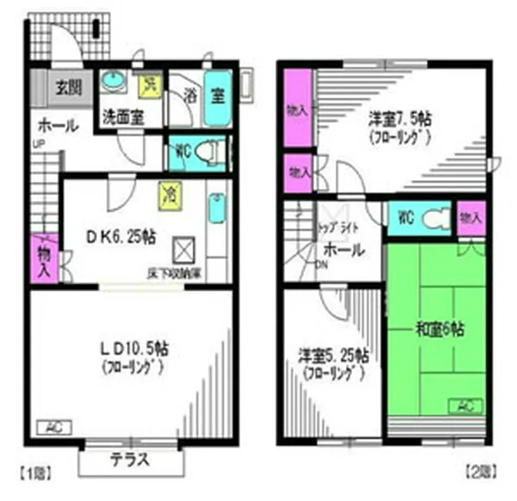 北山ヴィレッジA（府中駅・TH-1880）の間取り図