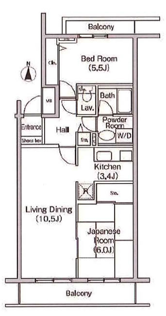 フィール天神町3号館（府中駅・T2-1902）の間取り図