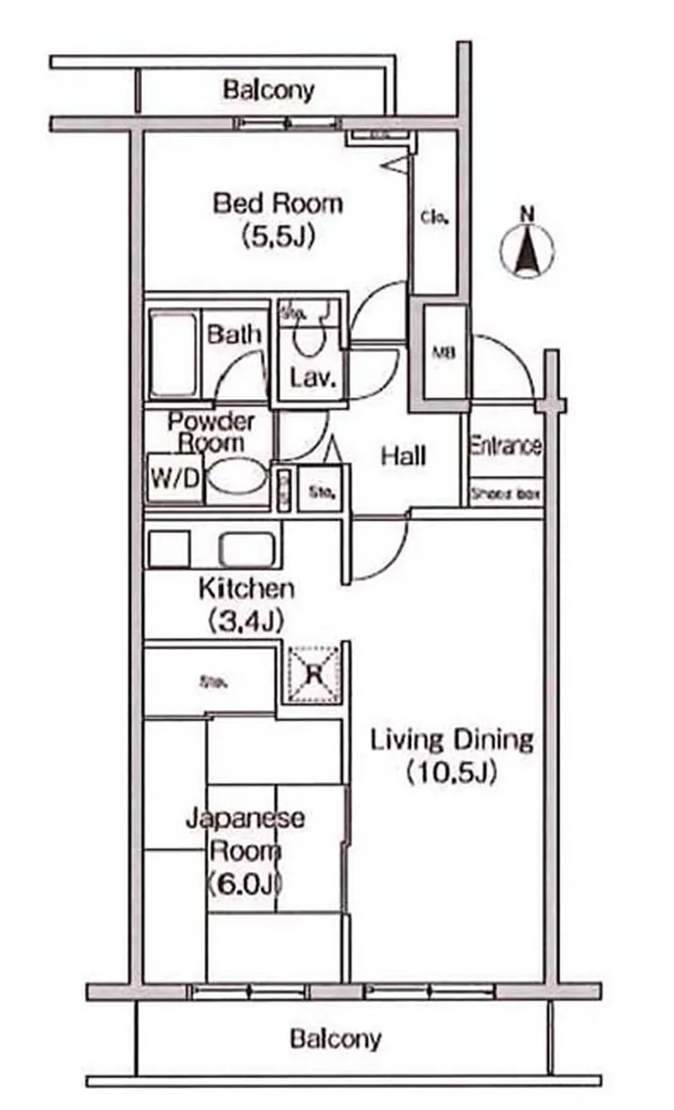 フィール天神町3号館（府中駅・T2-1903）の間取り図