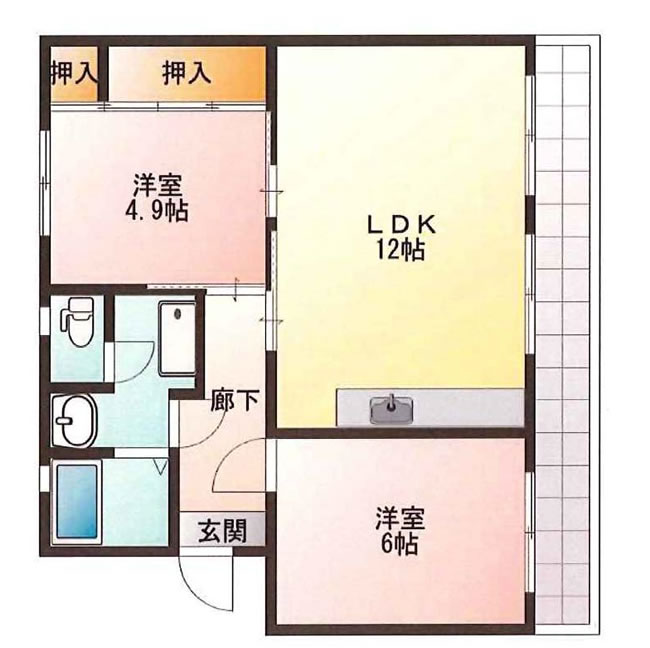 車返団地3街区の間取り