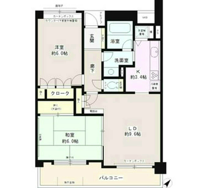 府中中河原パークホームズの間取り