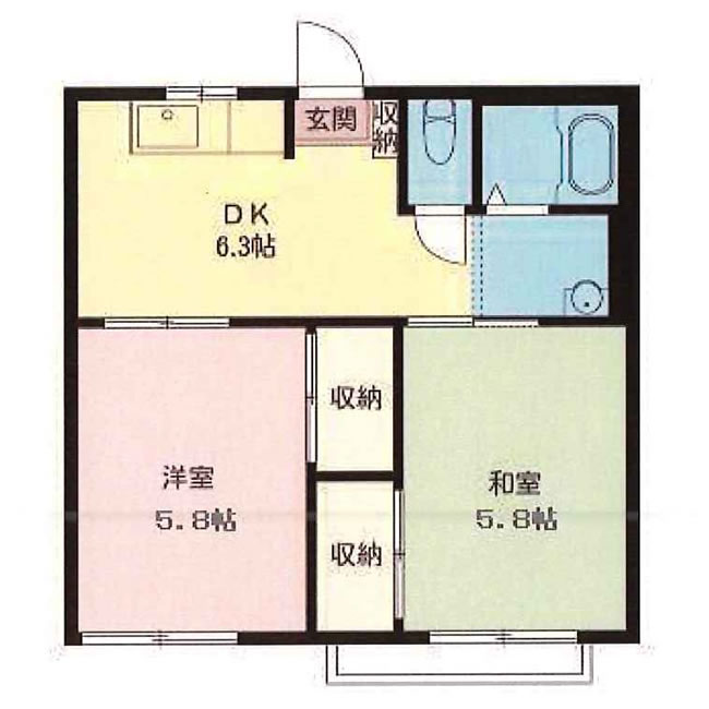 ネオステージ中村の間取り