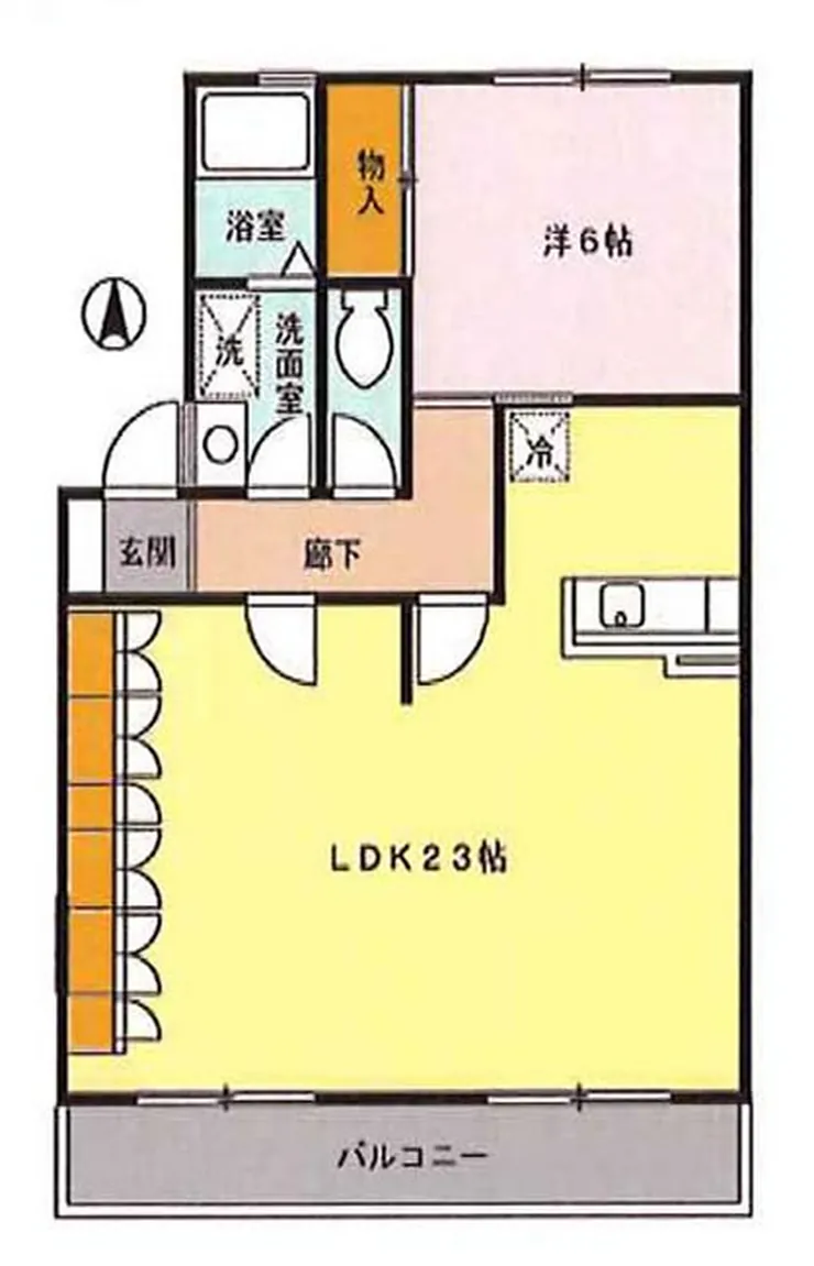 メゾン小柳（多磨霊園駅・T1-2001）の間取り図