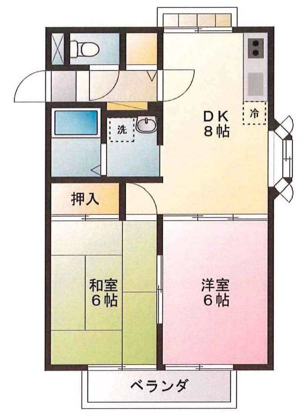 アネシス（分倍河原駅・T2-206）の間取り図