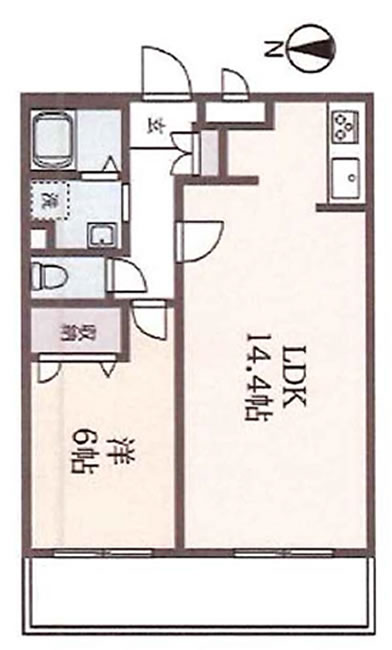 ディアコート白糸台Aの間取り