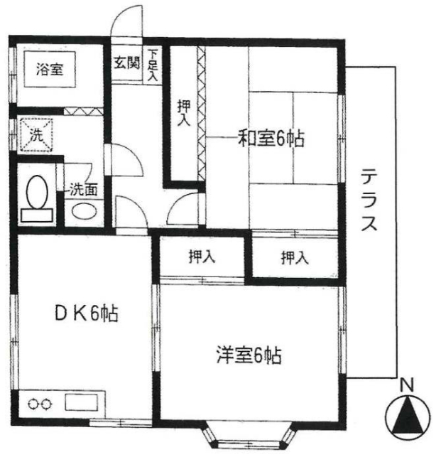 コーポ横山の間取り