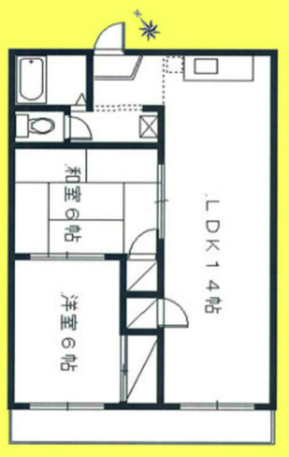 パールエリア（西府駅・T2-2323）の間取り図