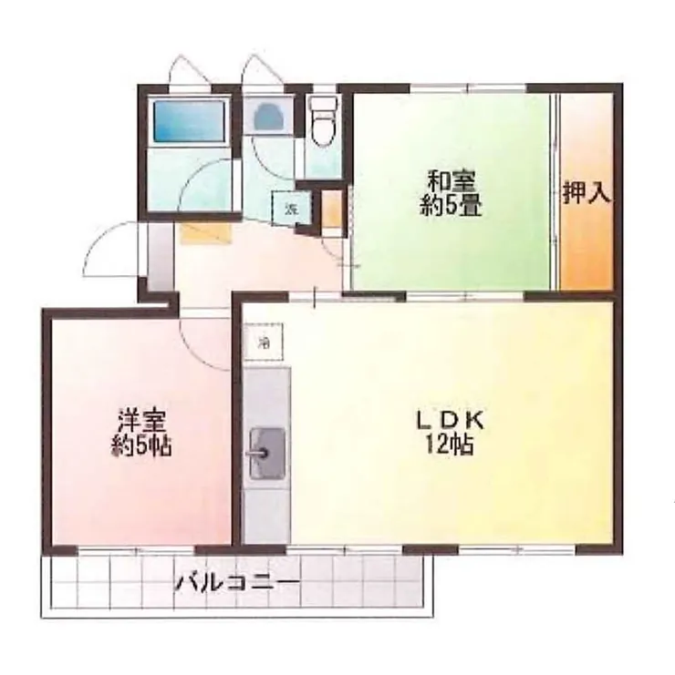 車返団地1街区（武蔵野台駅・T2-2359）の間取り図