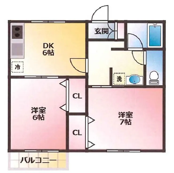 プランドールアン（東府中駅・T2-2367）の間取り図
