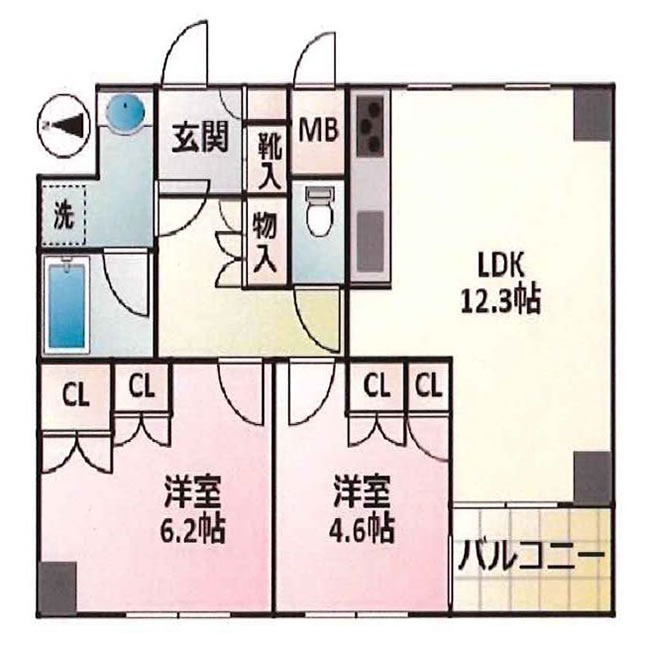 サンヴェール府中の間取り