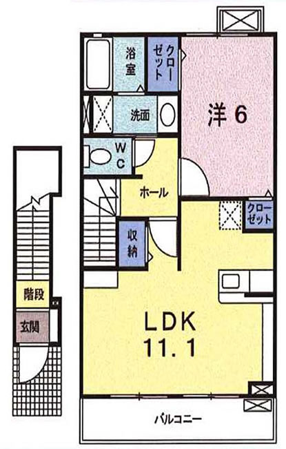 ソレイユブラン(天神町1)の間取り