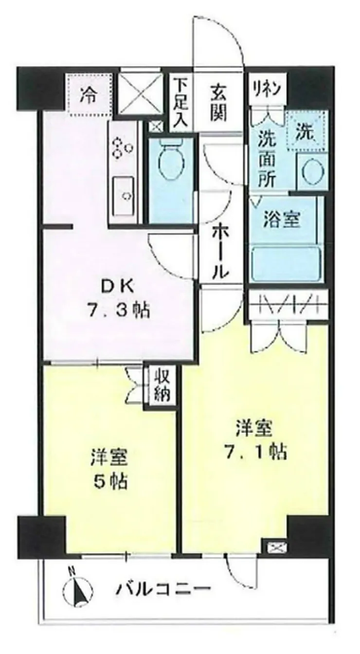 アコルト府中緑町（T2-2453）の間取り図